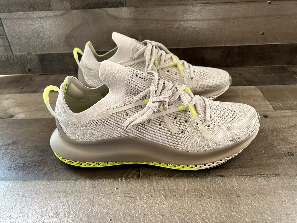 Adidas 4D Fusio Shoes Sneakers Gray Solar Yellow Size 9 | eBay