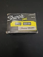 Sharpie PRO Permanent Markers King Sized Chisel Tip Black 12 Ct. Box New