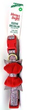 TOP PAW Pink Glitter Bow Dog Collar L  NEW 