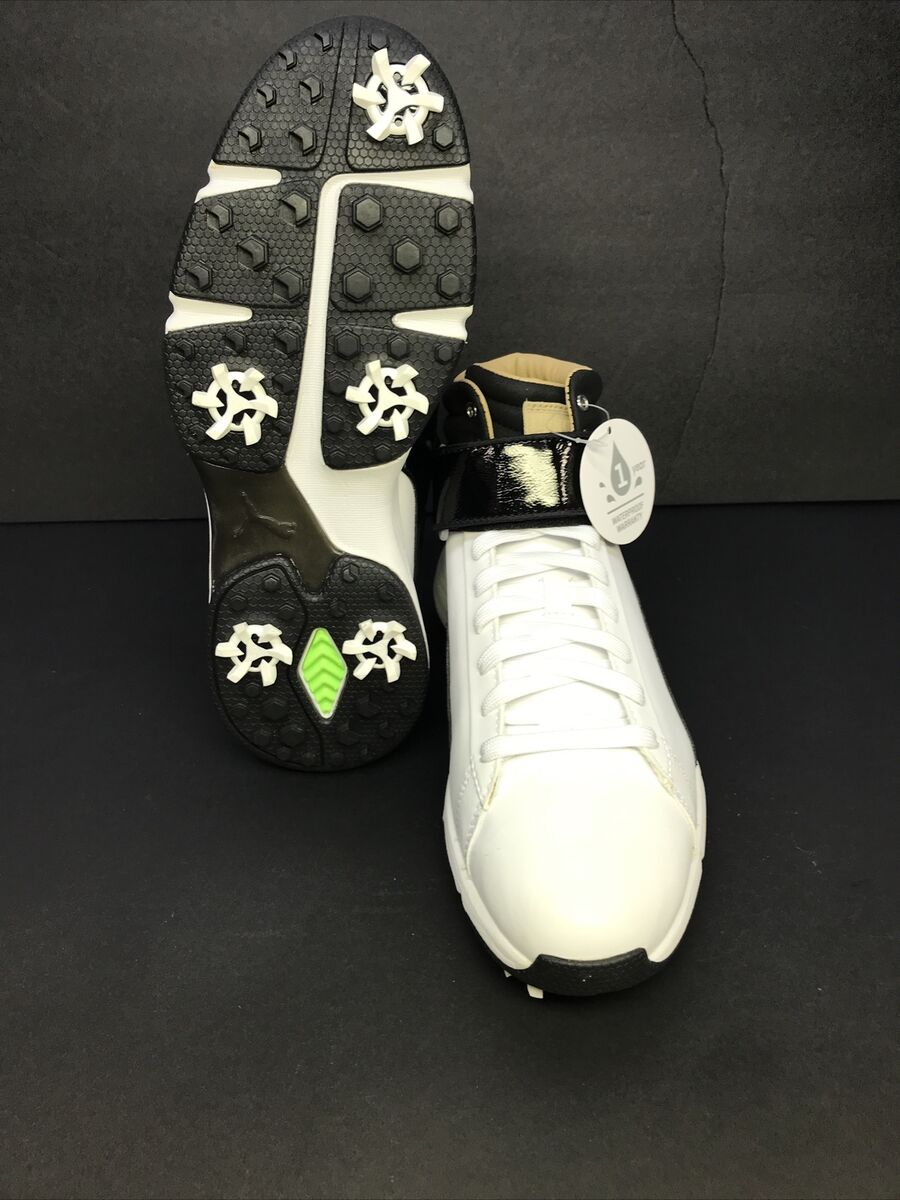 NEW PUMA GOLF TITAN TOUR IGNITE HIGH TOP SHOES WHITE/BLACK NEW PUMA GOLF TITAN TOUR IGNITE HIGH TOP SHOES WHITE/BLACK