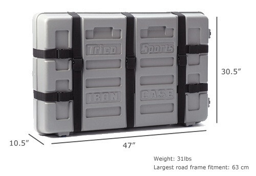 Trico Sports IRON CASE Hard Sided Bike Box Shell TSA Airplane Bicycle Travel