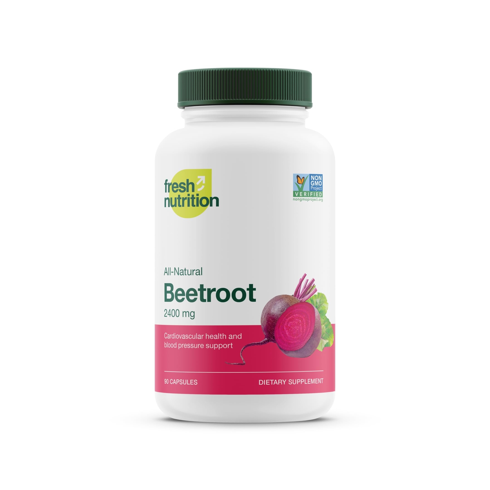 Organic Beet Root Capsules 2400mg for Antioxidant Support Vegan Non-GMO