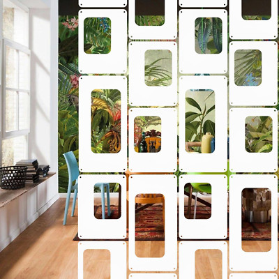 12 PCS Hanging Room Divider Decorative Thick Wall Privacy Screen Panels Set Mode