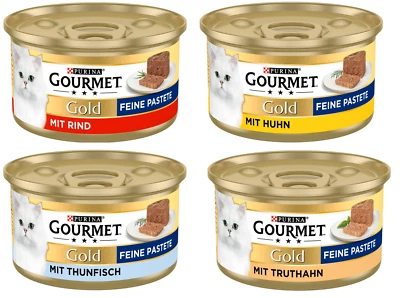 Purina Gourmet Gold Feine Pastete 48x85g Katzen Nassfutter Premium Auswahl