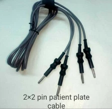 Laparoscopic 2 x 2 Pin Patient Plate Cable Valley Lab fitting 5 Piece Set