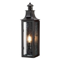 AußEnleuchte Wandlampe Laterne Eisen Bronze H 45 1 Flammig IP44 Hofleuchte