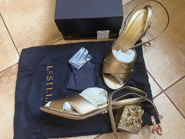 Women Le Silla Heels Khaki 38