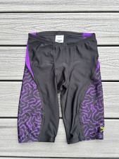 Speedo Men  s Sz 28 Pro LT Competitive SwimJAMMER Black/Purple 
