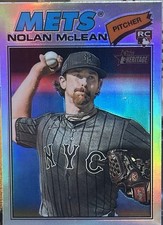 2026 Topps Heritage Nolan McLean RC Chrome Refractor