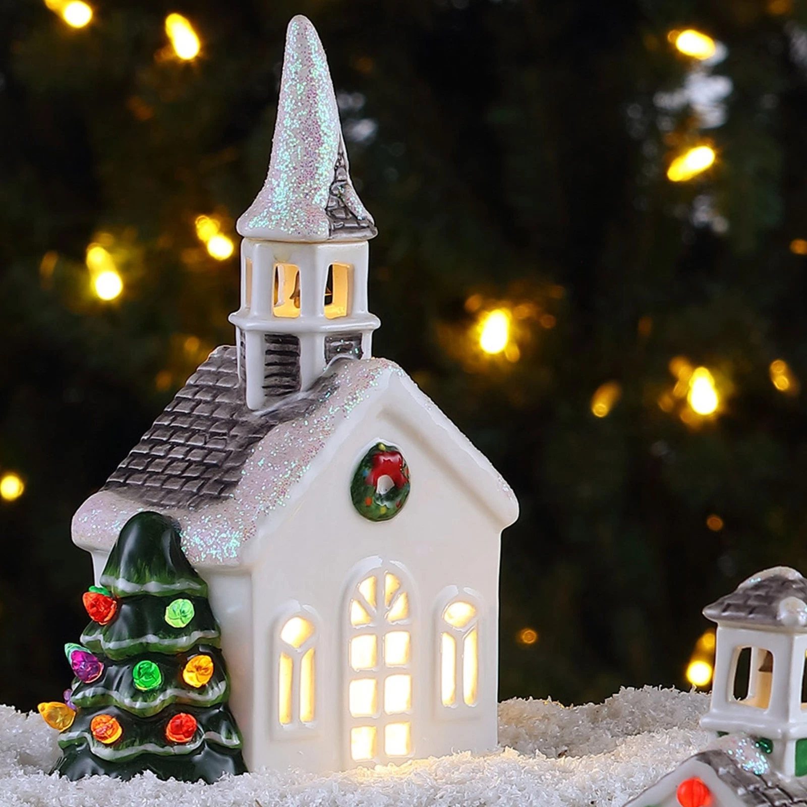 Mr. Christmas Nostalgic Village Church - Thumbnail 3