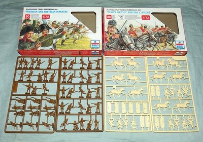 ESCI Napoleonic Wars Waterloo 1815 Scots Greys + Prussian Austrian Infantry 1:72