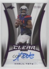 2020 Leaf Trinity Clear Auto Pink Foil 22/50 Khalil Tate #CA-KT1 Auto 4z8