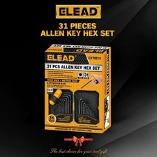 ELEAD 41-Piece Hex & Torx Key Allen Wrench Set – Metric + SAE + Torx, Long Arm