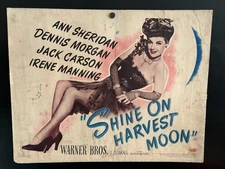 Original 1944 SHINE ON HARVEST MOON Half Sheet Poster 22x28 ANN SHERIDAN