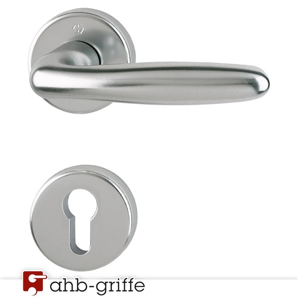 Hoppe TüRgriff Verona Rosette Alu Stahl Pz TüRdrüCker TüRbeschlag TüRklinke-image