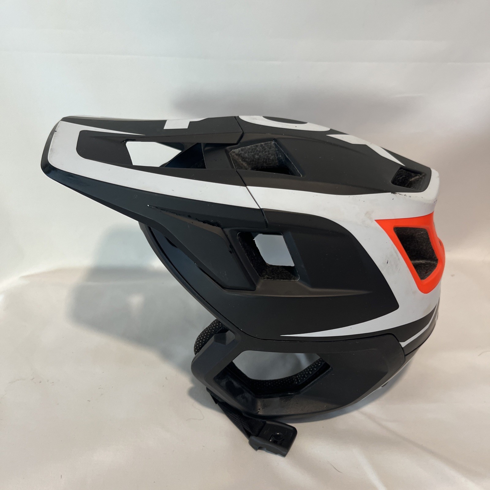 Helmet Orange Flame Mtb Medium