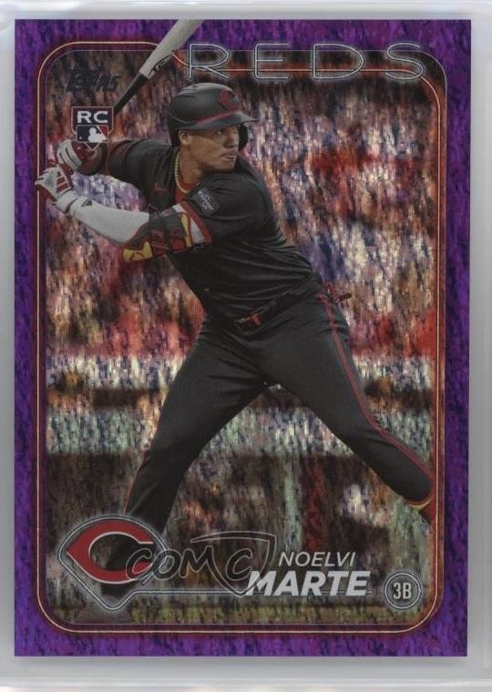 2024 Topps Series 2 Purple Foil 143/799 Noelvi Marte #548 1f0j