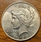 1927 D PEACE DOLLAR BRIGHT GREAT LUSTER BETTER DATE