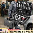 108 Pcs Mechanic Socket Tool Kit,CR-V Steel Metric And 1/4" & 1/2" Ratchet set