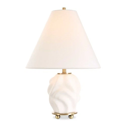 Uttermost 30589-1 Bora 18" Tall Vase Table Lamp - White - Picture 1 of 5