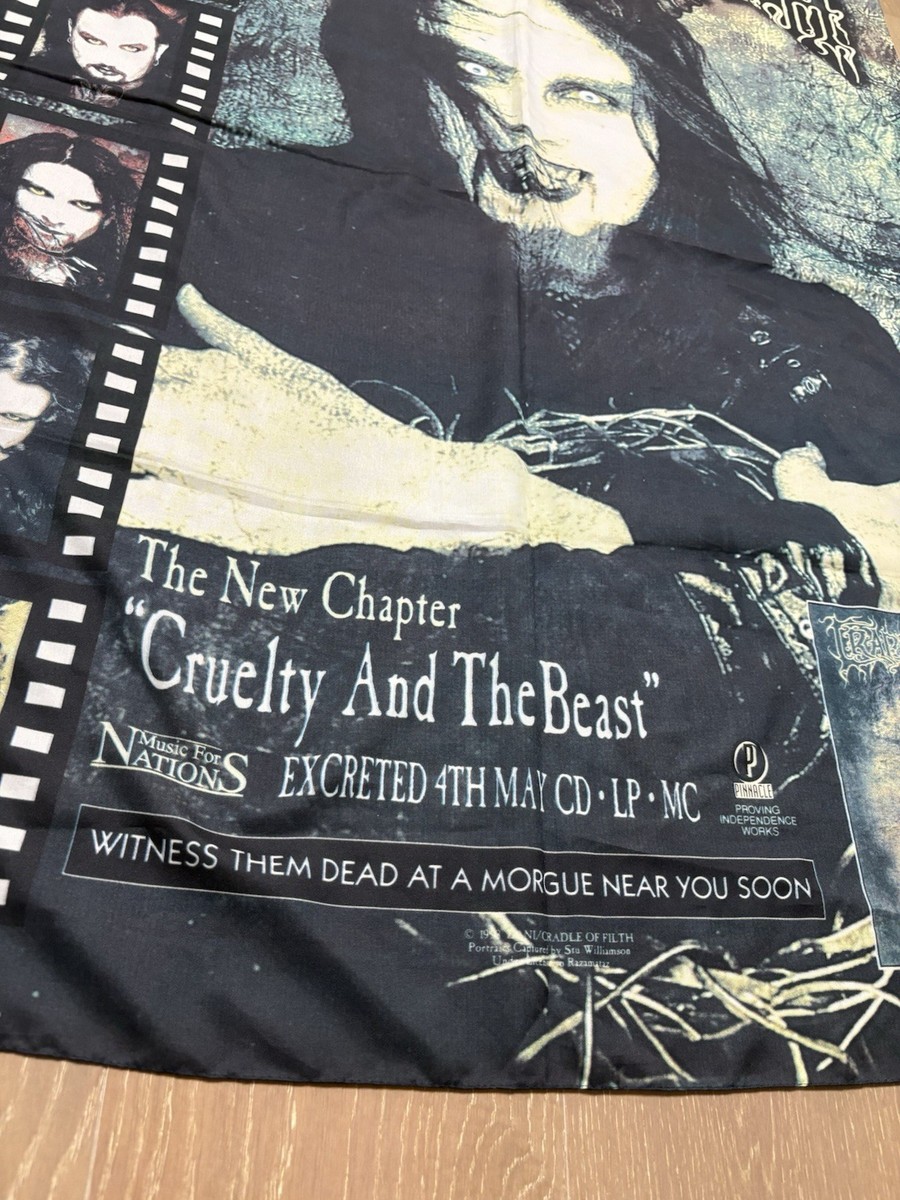 Cradle Of Filth Poster Cruelty and the Beast Vintage 1998 Tapestry
