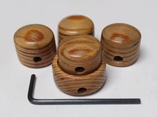  3 TONE-VOL, one STACK KNOB, US made,selected pine , FRENCH POLISHED FINISH