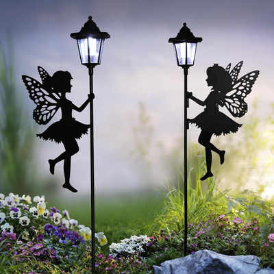 Fairy Solar Garden Light,Outdoor Garden Fairy Decor Waterproof Large Hanging Lan