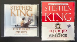 Lot of 2 Stephen King Audio Books CD LTs Theory of Pets Blood and Smoke