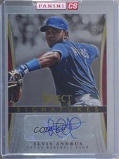 2013 Panini Select Signatures Elvis Andrus #EA Auto 7cz