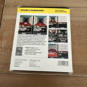 Double Dungeons TurboGrafx-16 Complete w/ HuCard, Manual, & Case and Box