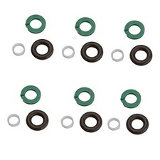 6 Set Fuel Injector Nozzle Seal Kits Fuel Injector O-Rings Compatible with