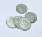 ROOSEVELT SILVER DIMES LOT OF 5 - 90% SILVER FREE SHIPPING #7975