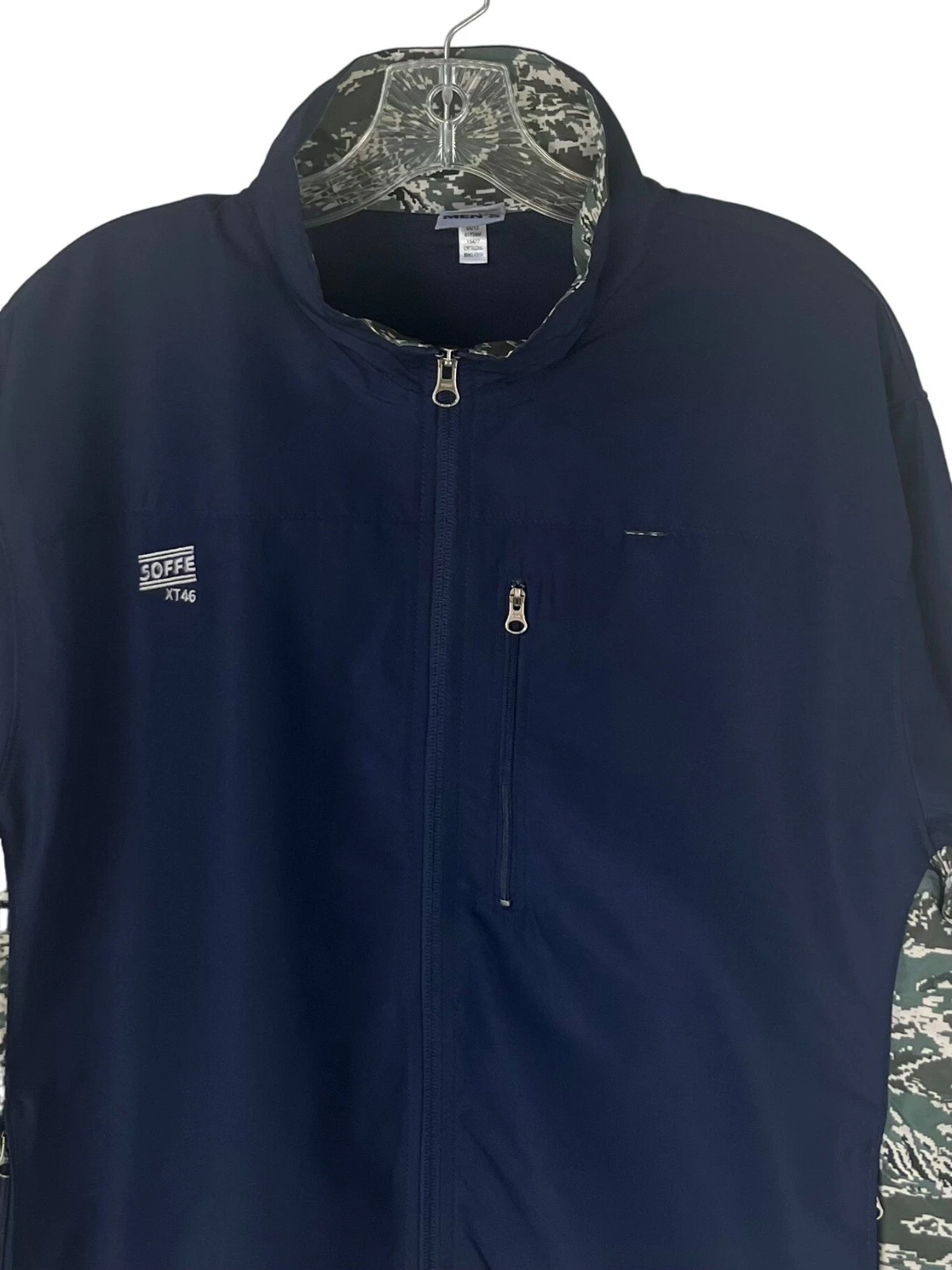 Soffe XT46 Zipper Jacket Mens Medium Blue New Camo Extreme Training - product detail image 3