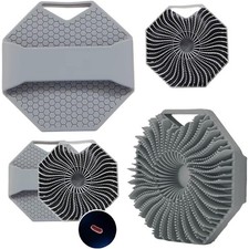 1 Pack Soft Silicone Body Scrubber for Skin Exfoliator Massage in Shower