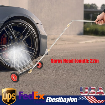 #ad Undercarriage Pressure Washer Attachment 2 in 1 Cleaner Water Broom 7 Nozzles $32.07