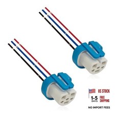 PCS Headlight Wiring Harness 3-Pin Ceramic Headlight Connector Plug 2