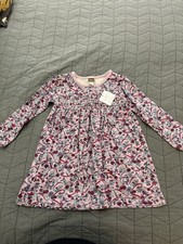 Tea Collection Purple Floral Print Cotton Dress Size 2T