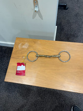 Jeffies Alloy Loose Ring Snaffle With Lozenge - Size 5.5"