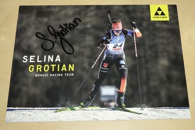Selina Grotian Original signierte Autogrammkarte Autogramm Karte Biathlon #25
