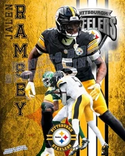 Pittsburgh Steelers  Lithograph print of  Jalen Ramsey 2025