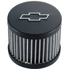 Proform Crankcase Breather Cap 141-614; GM Perf Push-in Black Crinkle Steel