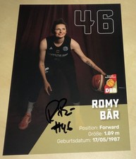 Romy B&auml;r Original signierte Autogrammkarte DBB Frauen Deutschland Basketball #24