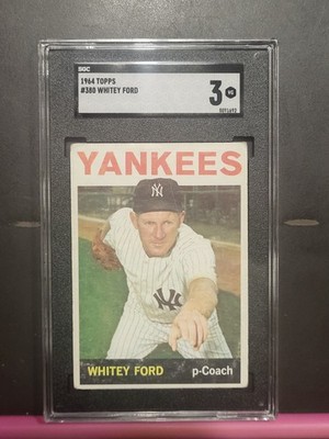 1964 Topps Whitey Ford #380 Yankees SGC 3