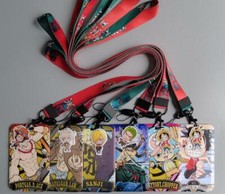 10pcs Japanese anime Neck Strap Lanyard Phone Bus students Key Chain ID Badge