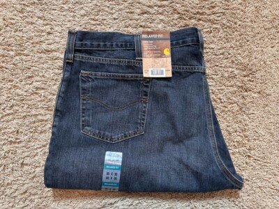 NEW Men's Carhartt Holter Jeans Relaxed Fit 50x30 Durable Denim Jean Pants 