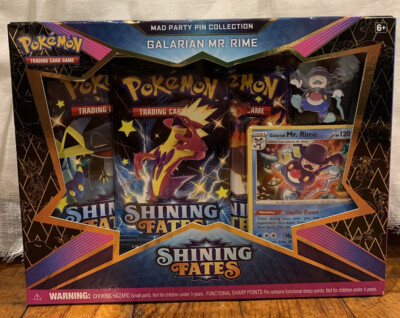 Pokmon TCG: Shining Fates Mad Party Pin Collections Box (Galatians Mr.  Rime) | eBay