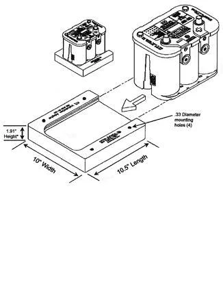 HMMWV M998 Optima 34, 6TAGM, 6TMF, 6TL, 6T Battery Tray Adapter Rack 2 EACH - Image 4 of 4