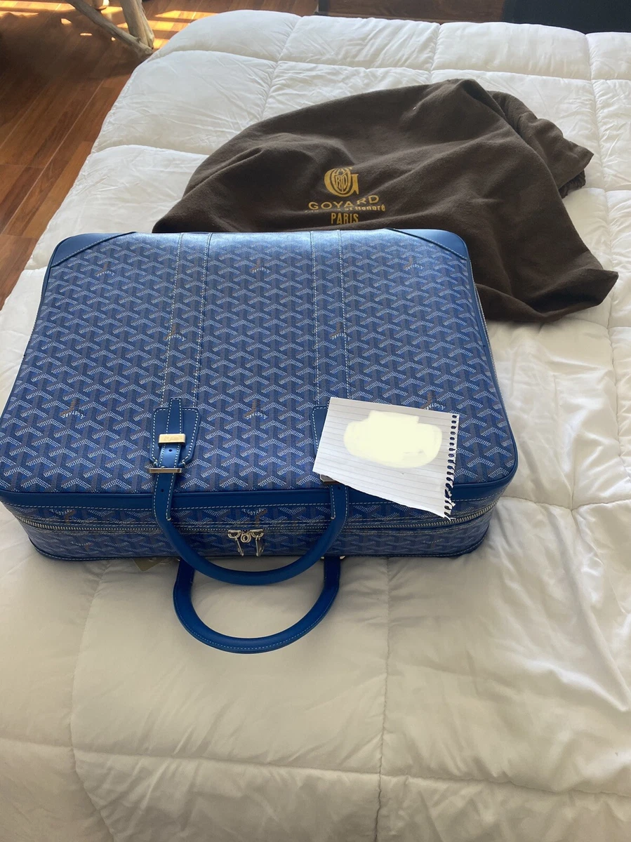 goyard duffle bag blue