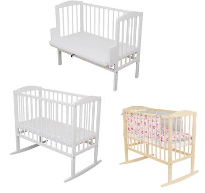 beige next to me crib