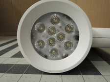 LED 4-Inch Finned Round Back Track Head 23W 120V 4000K 1,350 Lumens, White